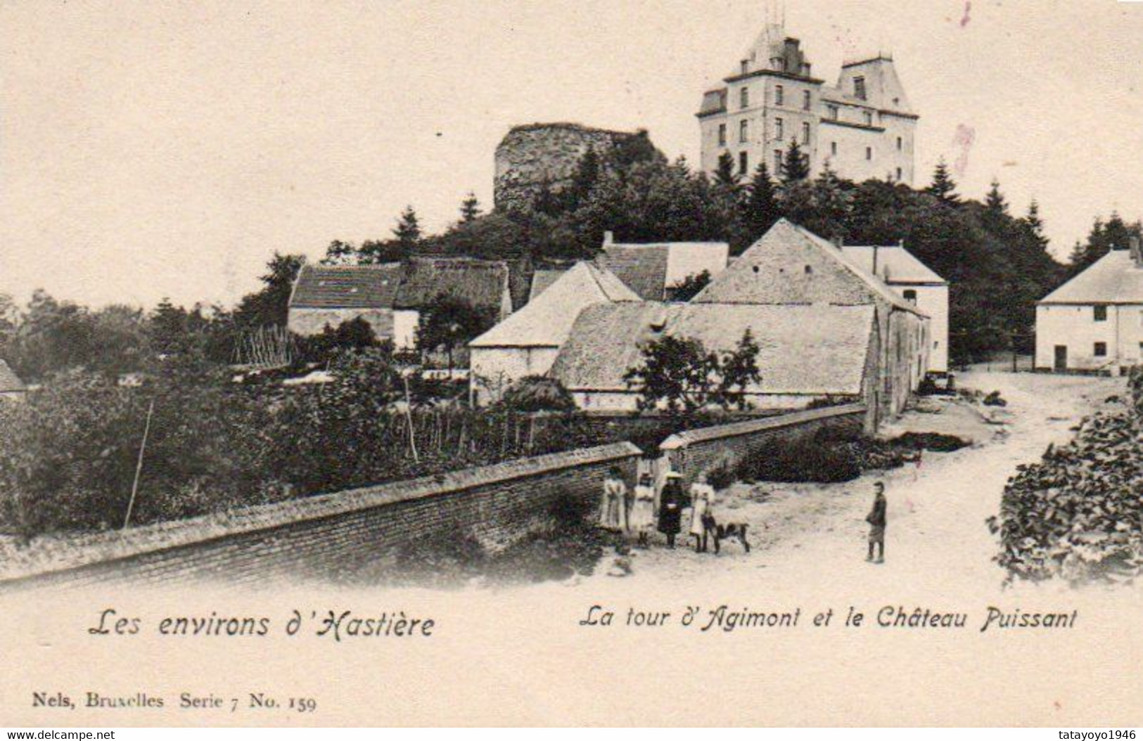 Les Environs D'Hastière La Tour D'agimont Et Le Chateau Puissant Animée N'a Pas Circulé - Hastière