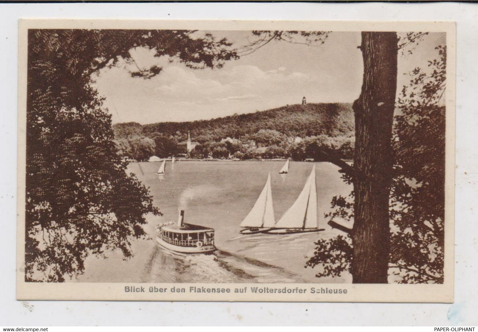 0-1255 WOLTERSDORF, Blick über Den Flakensee, 1930 - Woltersdorf