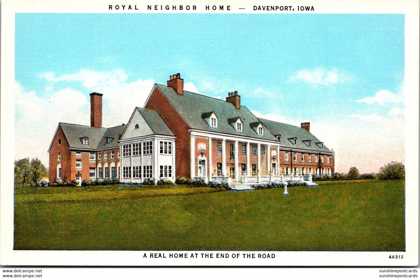 Iowa Davenport The Royal Neighbor Home Curteich - Davenport