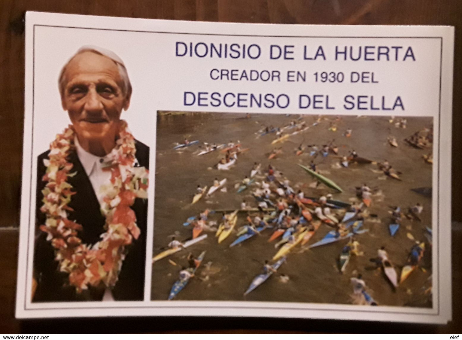 RIBADESELLA Asturias Espana,Dionisio De La Huerta Creador En 1930 Del Descenso International Del Sella , Aviron , TB - Rowing