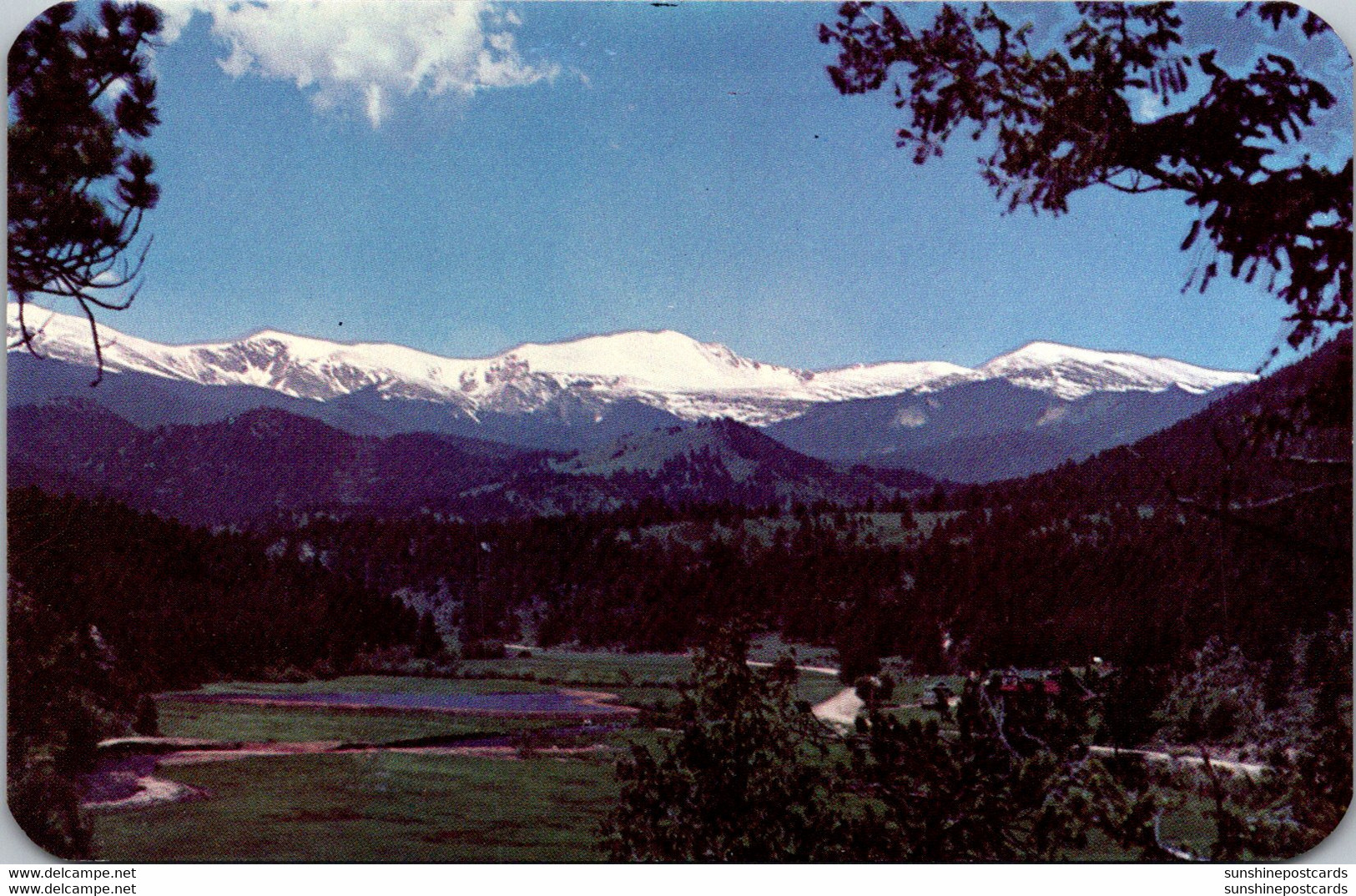 Colorado Denver Mountain Parks Mount Evans From Bendemeer Valley - Denver