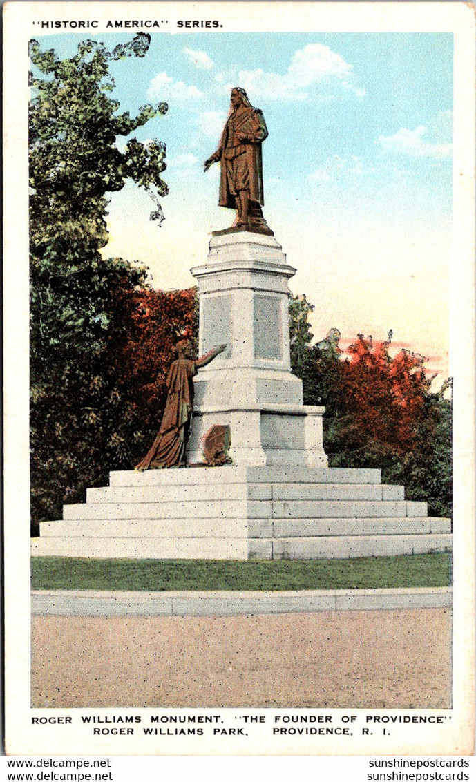 Rhode Island Providence Roger William Park Roger Williams Statue - Providence