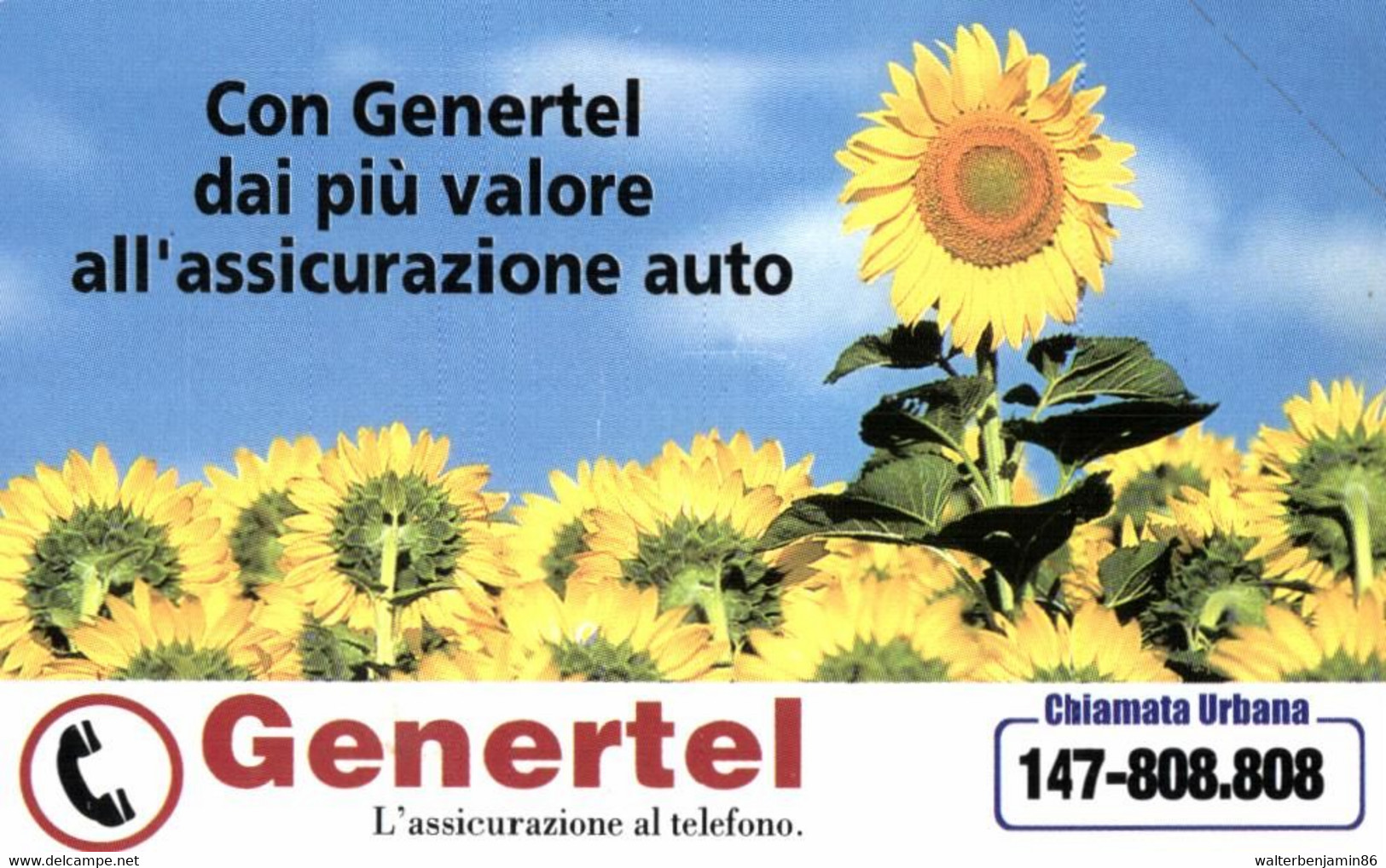 G 1071 C&C 3147 SCHEDA TELEFONICA NUOVA MAGNETIZZATA GENERTEL - Errori & Varietà