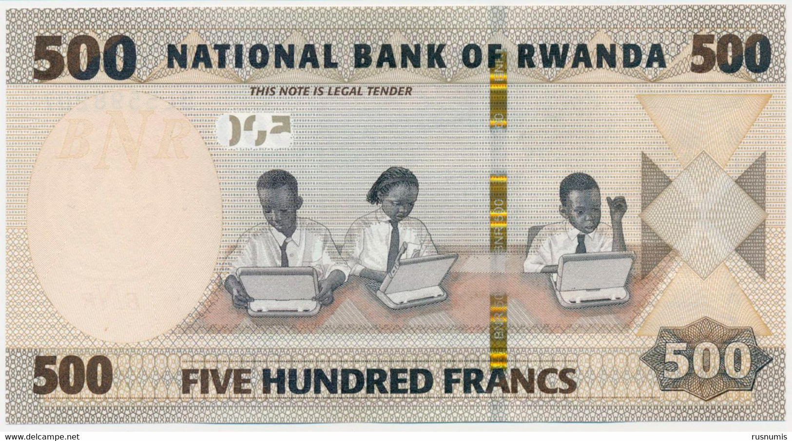 RWANDA 500 FRANCS P-42 BRIDGE - STUDENTS 2019 UNC - Ruanda