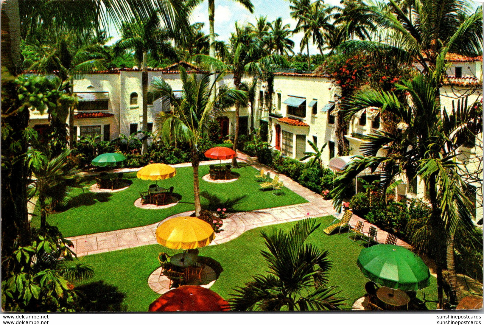 Florida Palm Beach Brazilian Court Hotel North Patio 1970 - Palm Beach