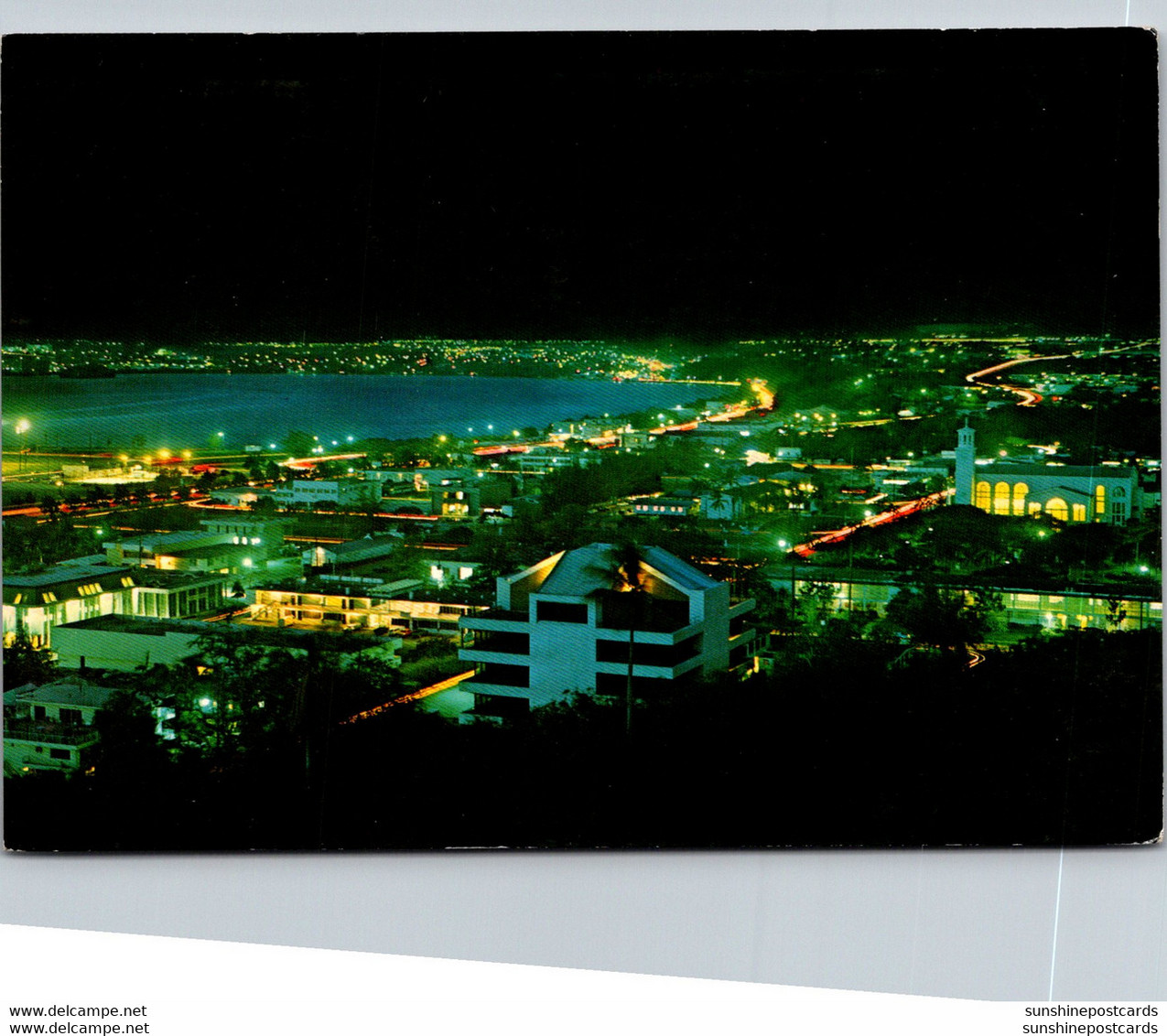 Guam Brilliant Night View Of Agana - Guam