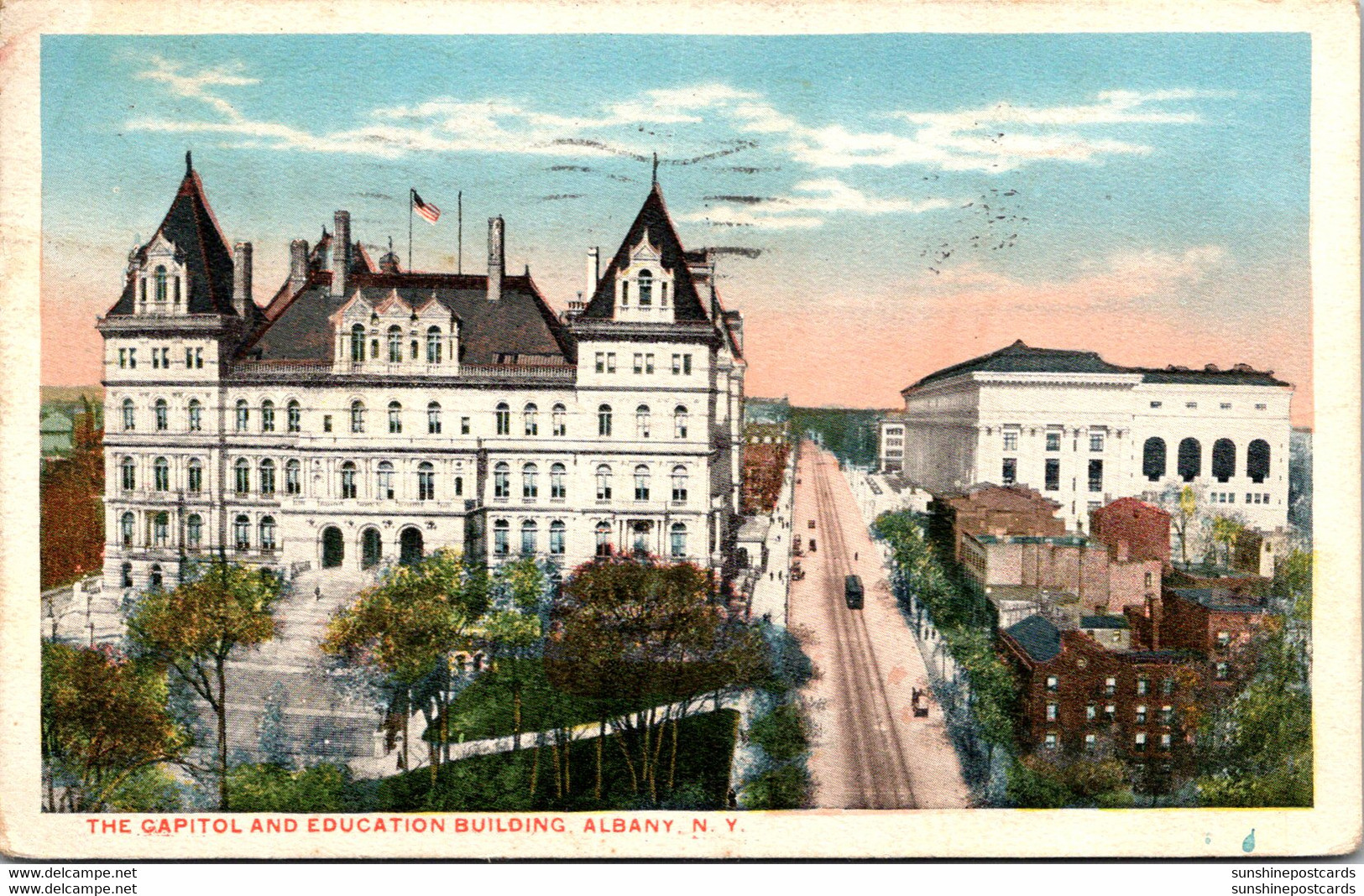 New York Albany The Capitol And Education Building 1917 - Albany