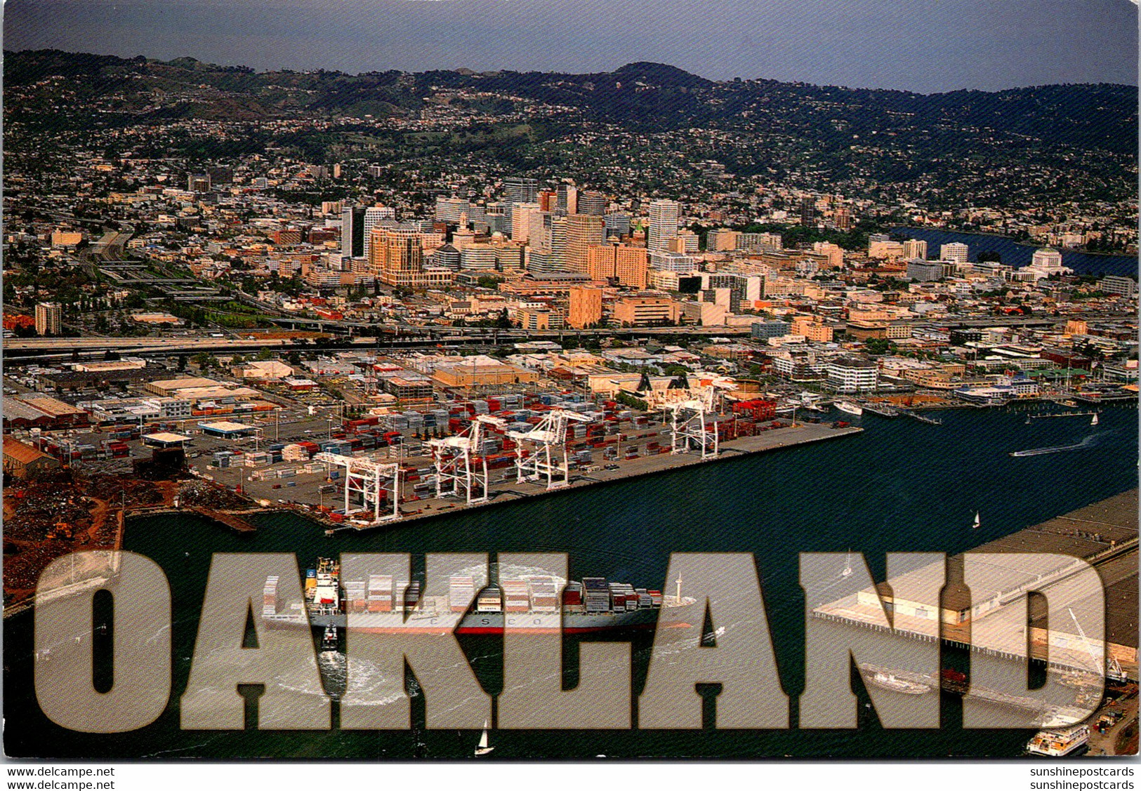 California Oakland Aerial View With Port Of Oakland In Foreground - Oakland