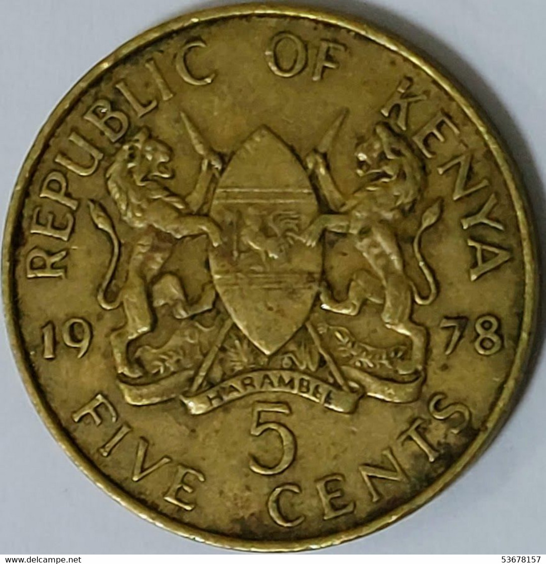 Kenya - 5 Cents 1978, KM# 10 (#1315) - Kenia