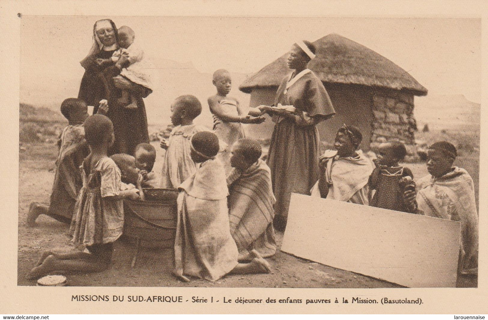 Afrique Du Sud - Missions Du Sud Afrique - Le Déjeuner Des Enfants Pauvres à La Mission (Basutoland) - Lesotho