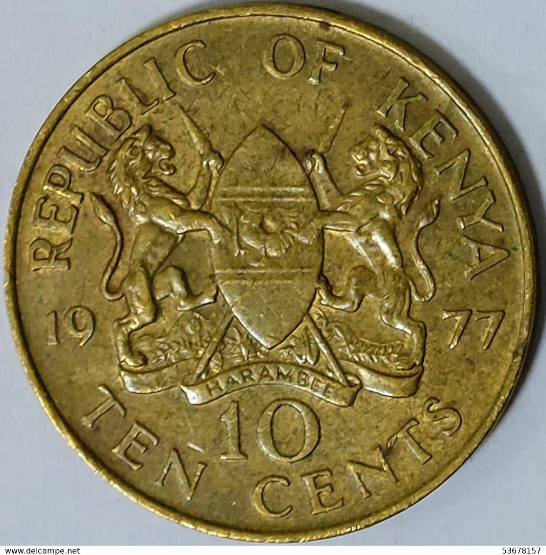 Kenya - 10 Cents 1977, KM# 11 (#1317) - Kenya