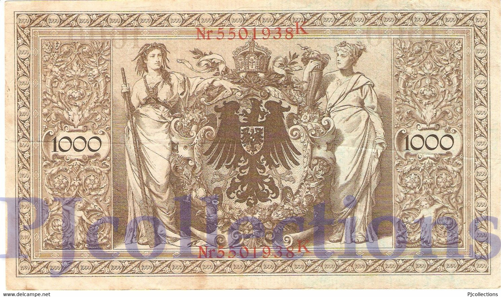 GERMANY 1000 MARK 1910 PICK 44b VF+ - 1000 Mark