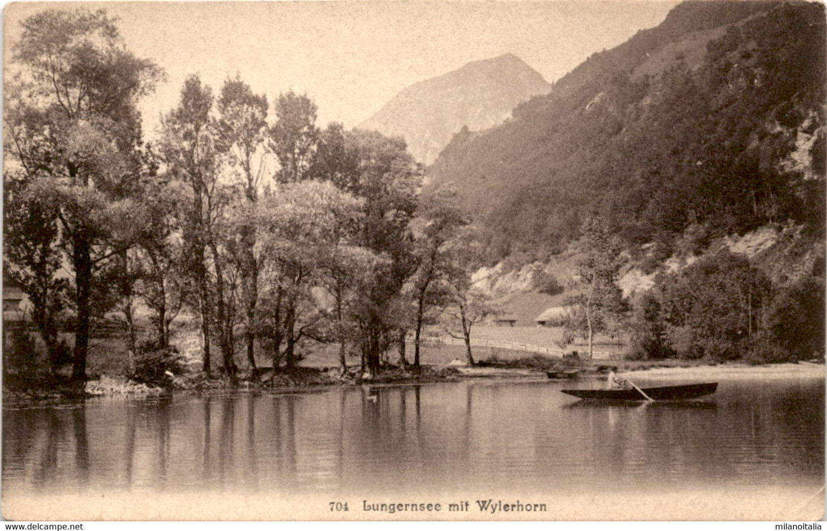Lungernsee Mit Wylerhorn (704) - Lungern