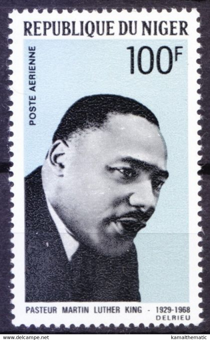 Niger 1968 MNH, Martin Luther, NOBEL PEACE Prize, Human Rights Activist - Martin Luther King