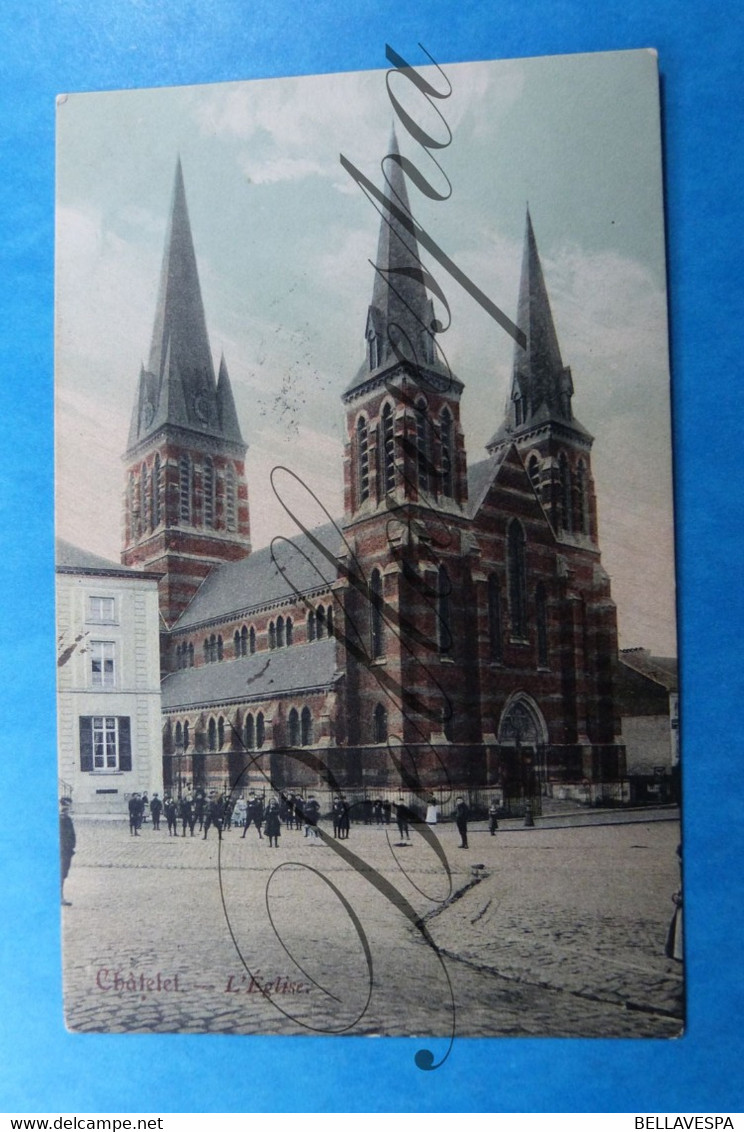 Châtelet Eglise Kerk St Pierre.édit G.Leroux. - Chatelet