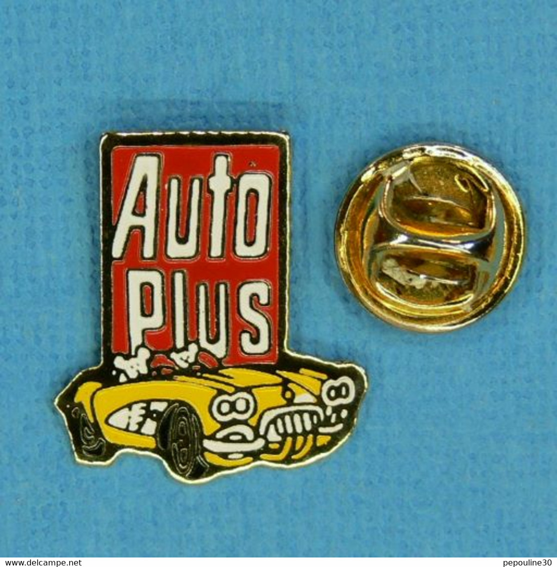 1 PIN'S //  ** AUTO PLUS / CHEVROLET CORVETTE C1 CONVERTIBLE ** - Corvette