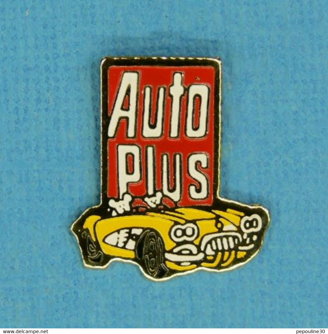 1 PIN'S //  ** AUTO PLUS / CHEVROLET CORVETTE C1 CONVERTIBLE ** - Corvette