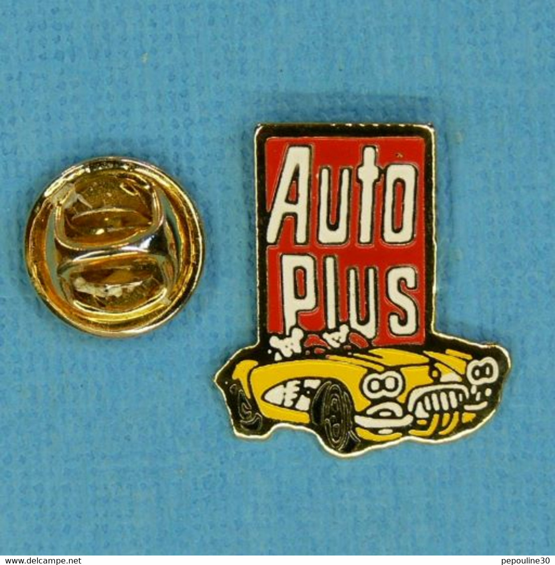 1 PIN'S //  ** AUTO PLUS / CHEVROLET CORVETTE C1 CONVERTIBLE ** - Corvette