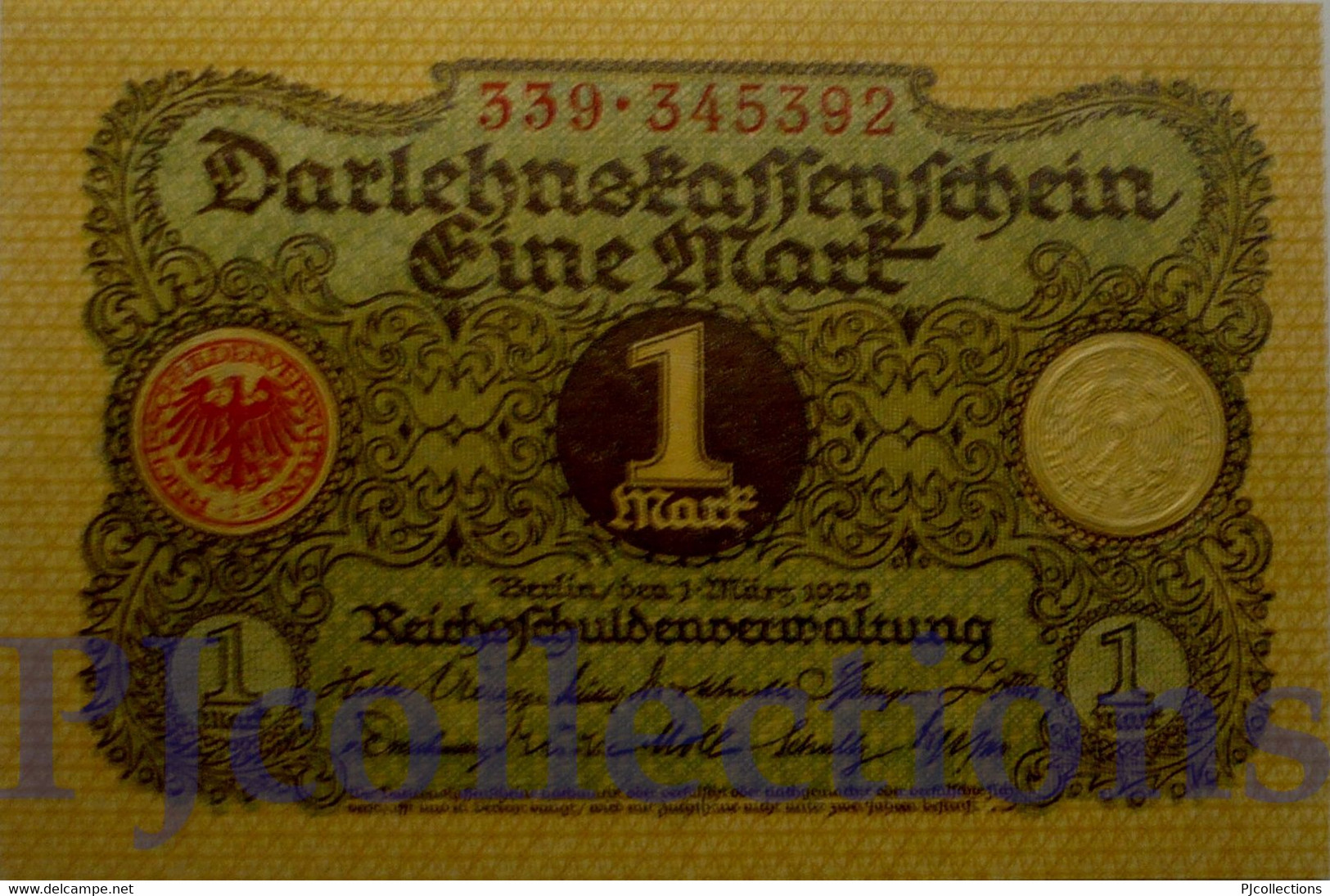 GERMANY 1 MARK 1920 PICK 58 UNC - Administration De La Dette