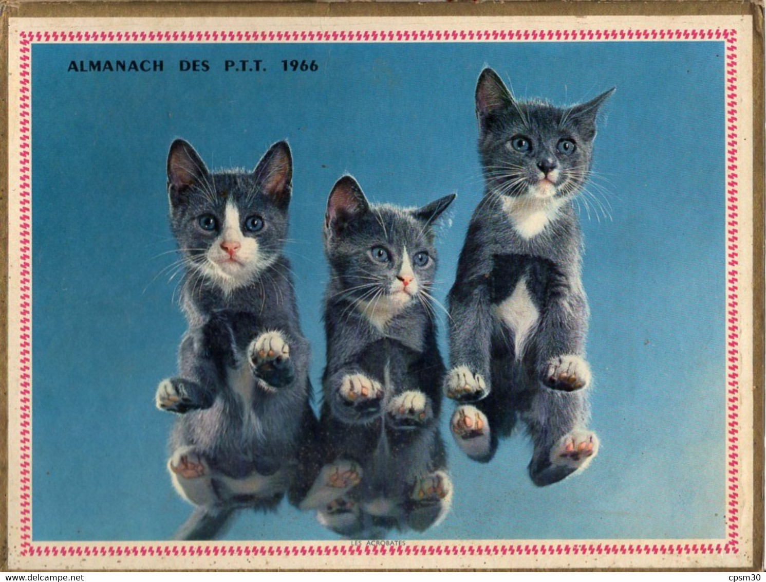 CALENDRIER GF 1966 - Enfant Et Poupées, Trois Chatons, Imprimeur Oller (calendrier Double) - Grand Format : 1961-70