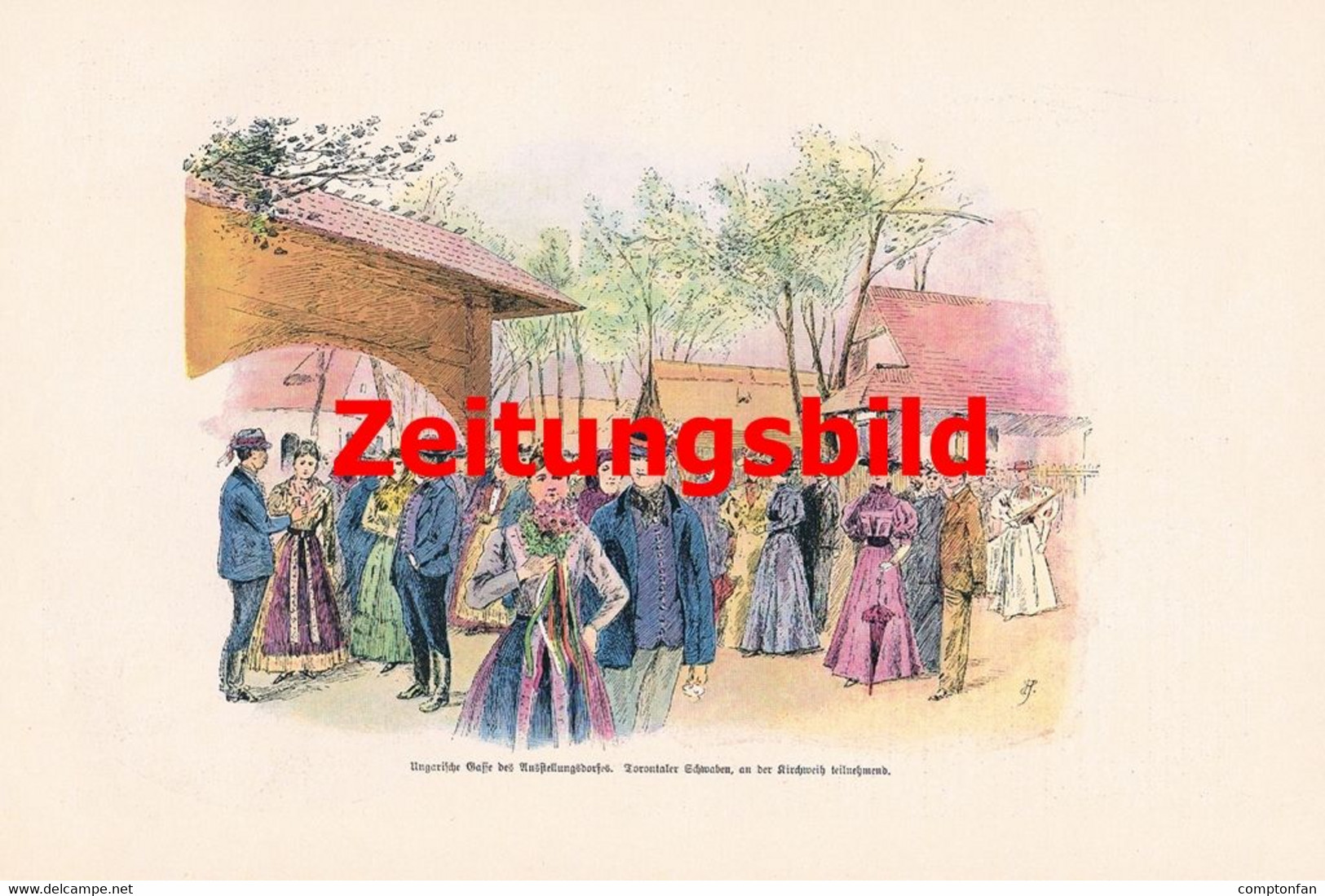 A102 1207 Hecht / Schlegel Budapest Millenniumsausstellung Artikel / Bilder 1896 !! - Museums & Exhibitions