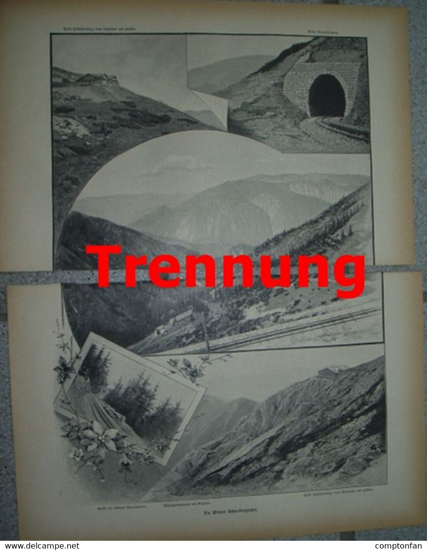 A102 1212 Wiener Schneebergbahn Hochschneeberg Artikel / Bilder 1899 !! - Autres & Non Classés