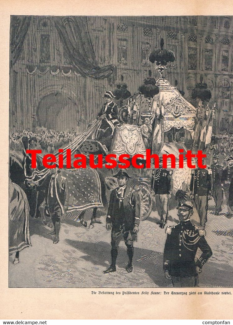 a102 1222 Felix Faure Präsident Émile François Loubet Frankreich Artikel / Bilder 1898 !!