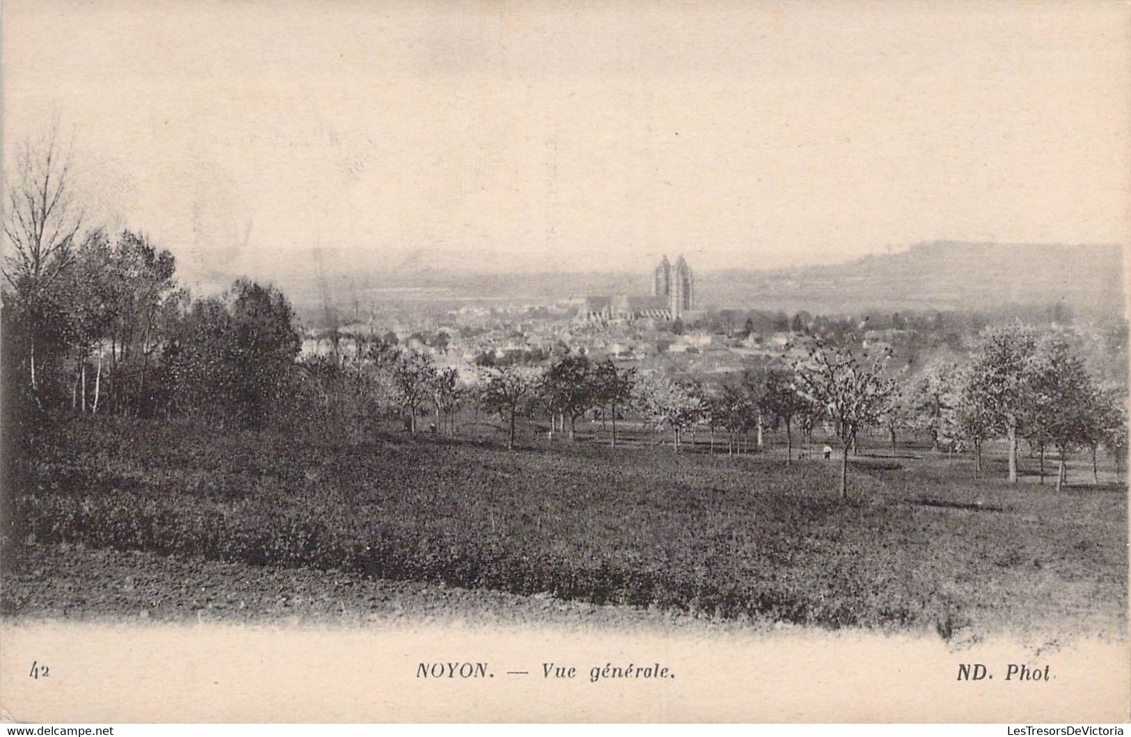 CPA - 60 - NOYON - Vue Générale - Paysage - ND PHOTO - Noyon