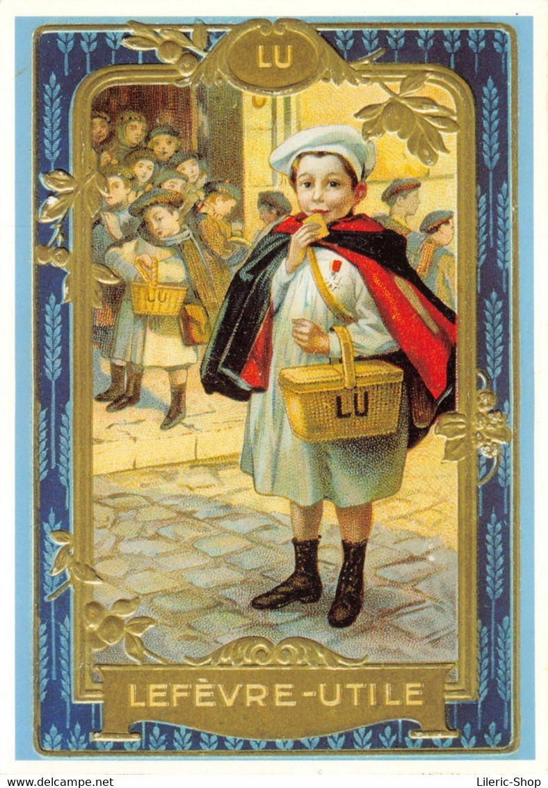 Lefevre Utile - Biscuits Lu (Nantes)  Reproduction Affiche De Firmin Bouisset  "Petit Ecolier" 1897 CPM ♥♥♥ - Advertising