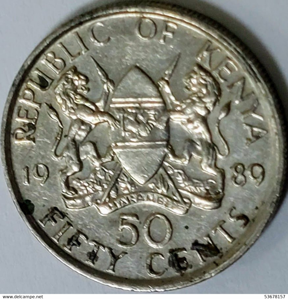 Kenya - 50 Cents 1989, KM# 19 (#1322) - Kenia