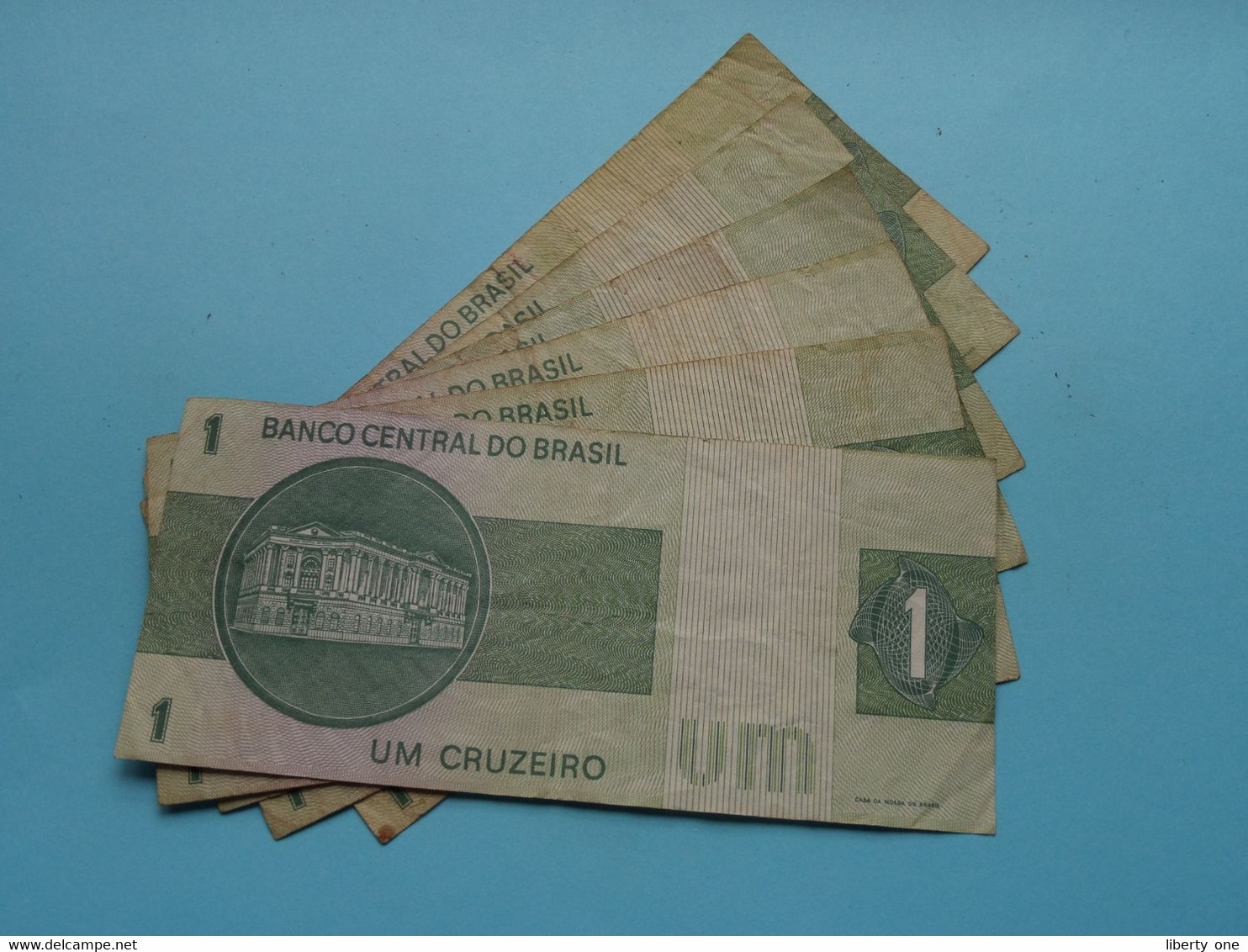 1 - UM CRUZEIRO ( 6 X ) Banco Central Do Brasil ( Voir SCANS ) CIRCULATED ! - Brasilien