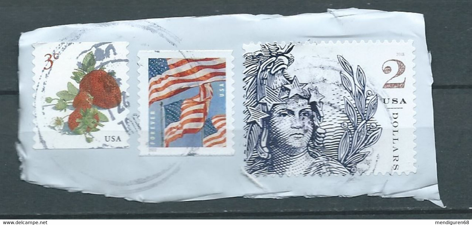 VERINIGTE STAATEN ETATS UNIS USA 2022 SET 3V USED ON PLASTIC - Usados