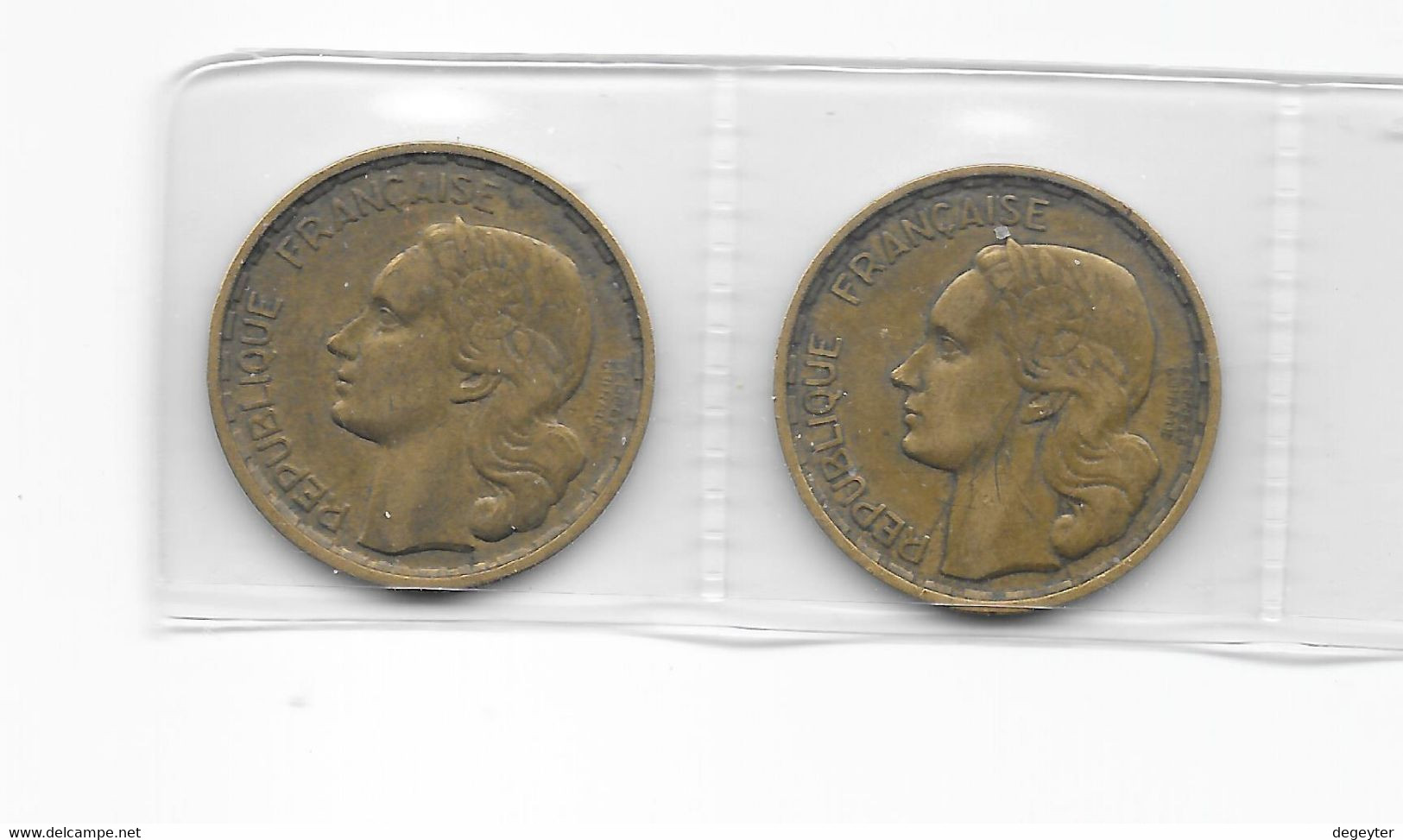 2 PIECES DE 20 Francs GUIRAUD 3 PLUMES 1950 Et 1950B - Other - Europe