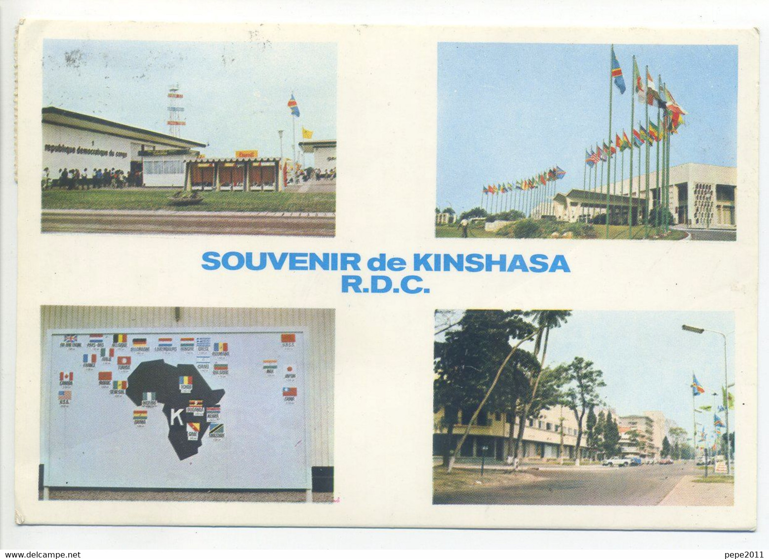 CPSM Multivues - Congo - Souvenir De Kinshasa (ex Zaire) - R.D.C. - Foire, Cité De L'OUA - Bd 30 Juin - Kinshasa - Leopoldville (Leopoldstadt)