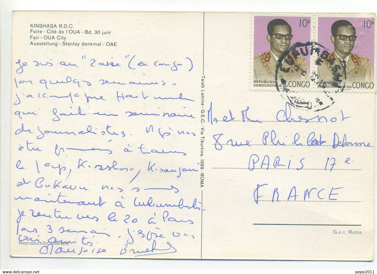 CPSM Multivues - Congo - Souvenir De Kinshasa (ex Zaire) - R.D.C. - Foire, Cité De L'OUA - Bd 30 Juin - Kinshasa - Leopoldville (Leopoldstadt)