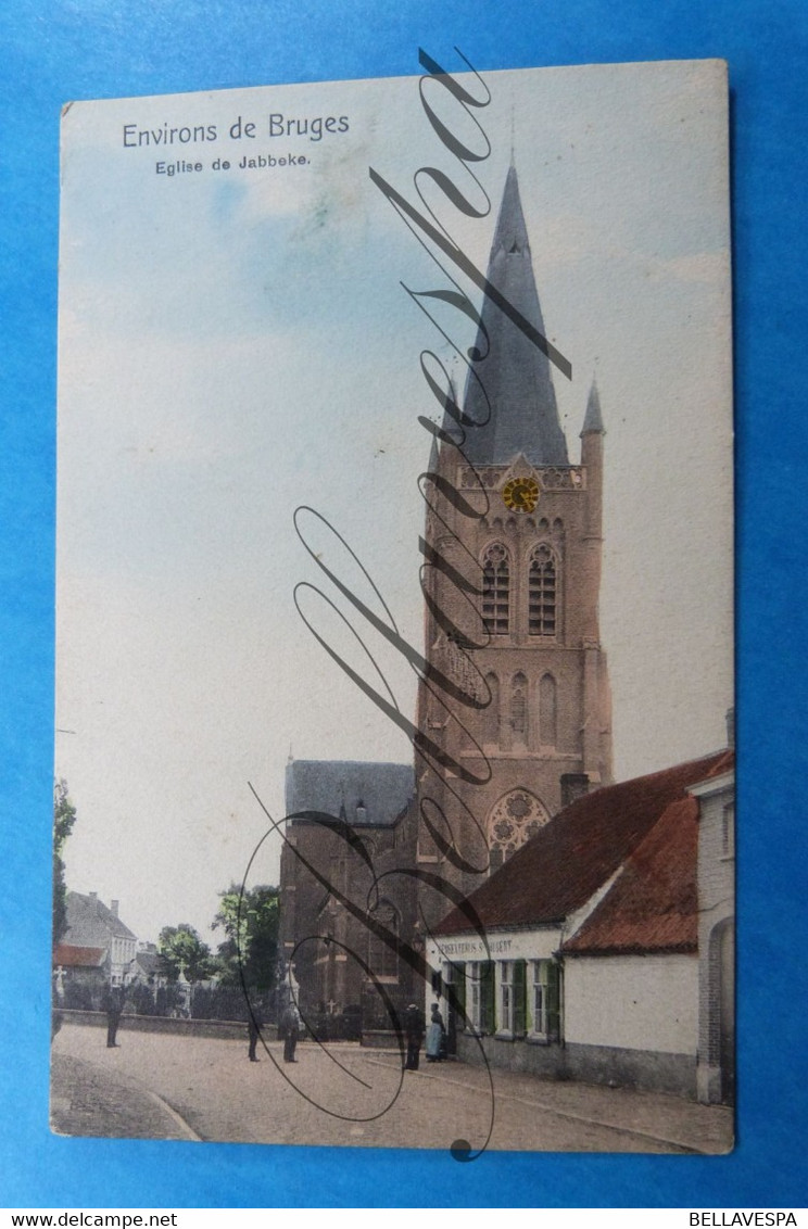 Jabbeke Kerk Eglise Gemeentehuis St.Hubert - Jabbeke