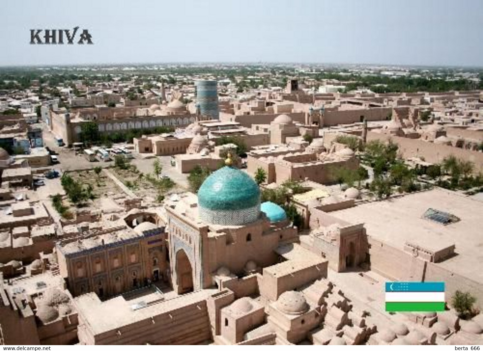 Uzbekistan Khiva Overview Mosque UNESCO New Postcard - Uzbekistan