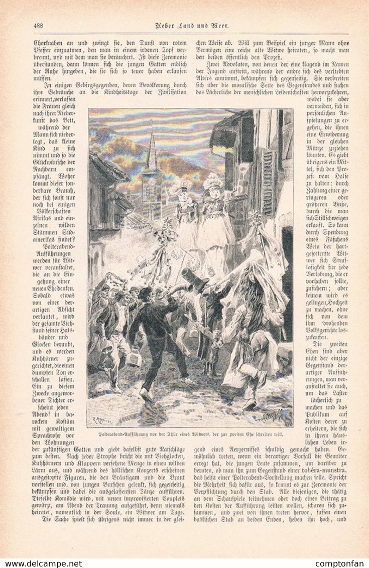 a102 1232 Baskenland Hochzeitsgebräuche Basken Saint-Jean Artikel / Bilder 1898 !!