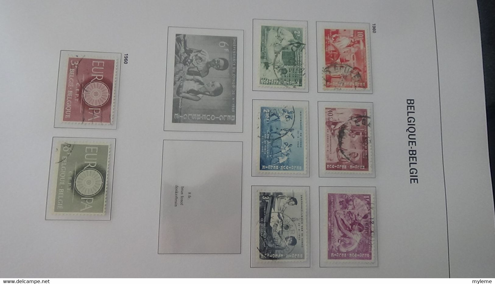 AC281 Reliure DAVO Belgique  en timbres **, * et oblitérés  de 1949 à 1969 à compléter.. A saisir !!!