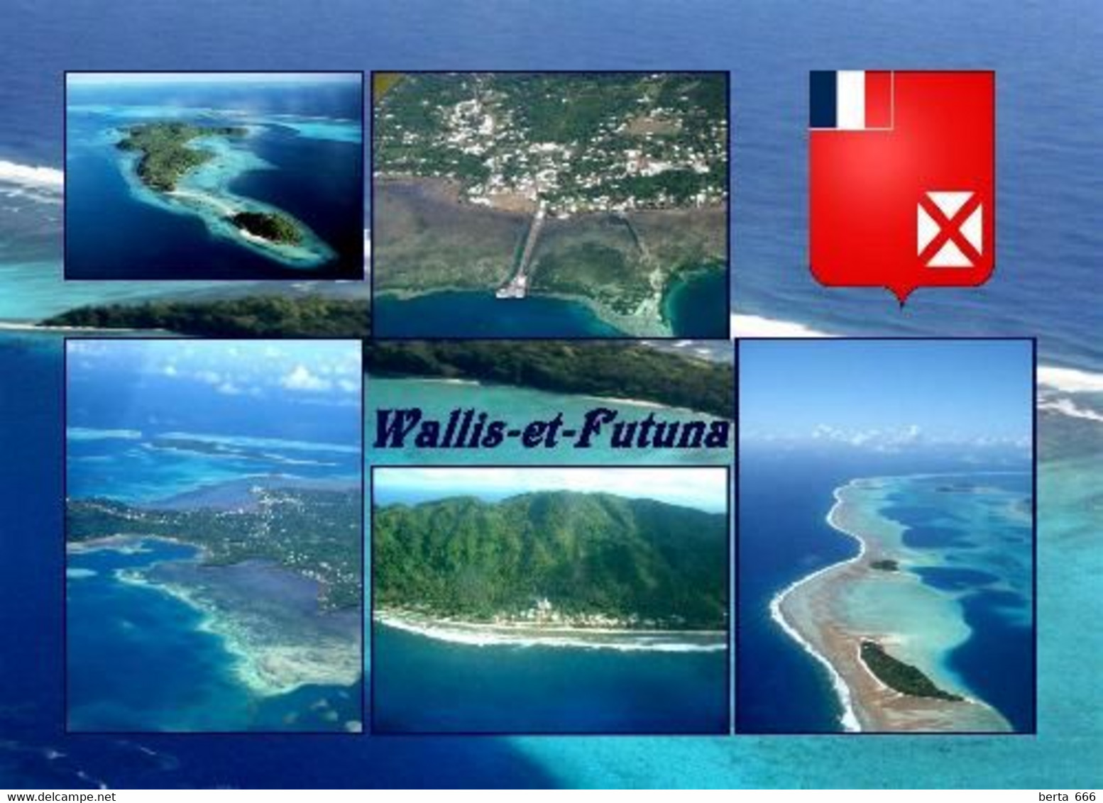 Wallis And Futuna Islands Multiview New Postcard - Wallis Y Futuna