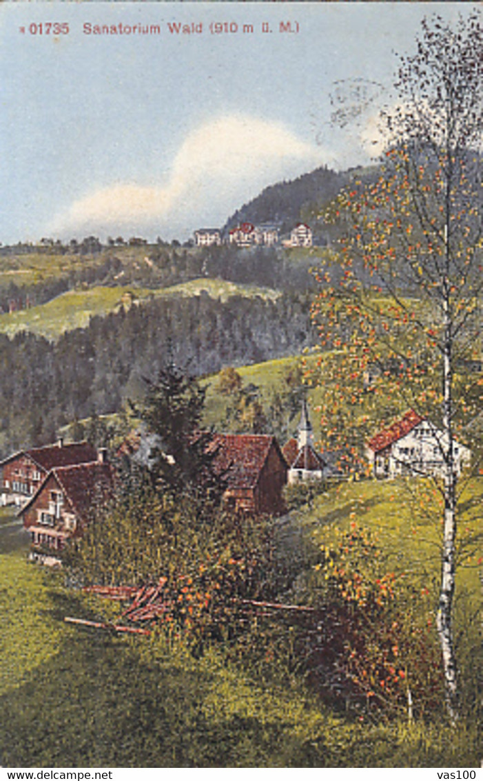 CPA WALD SANATORIUM, VILLAGE PANORAMA - Wald