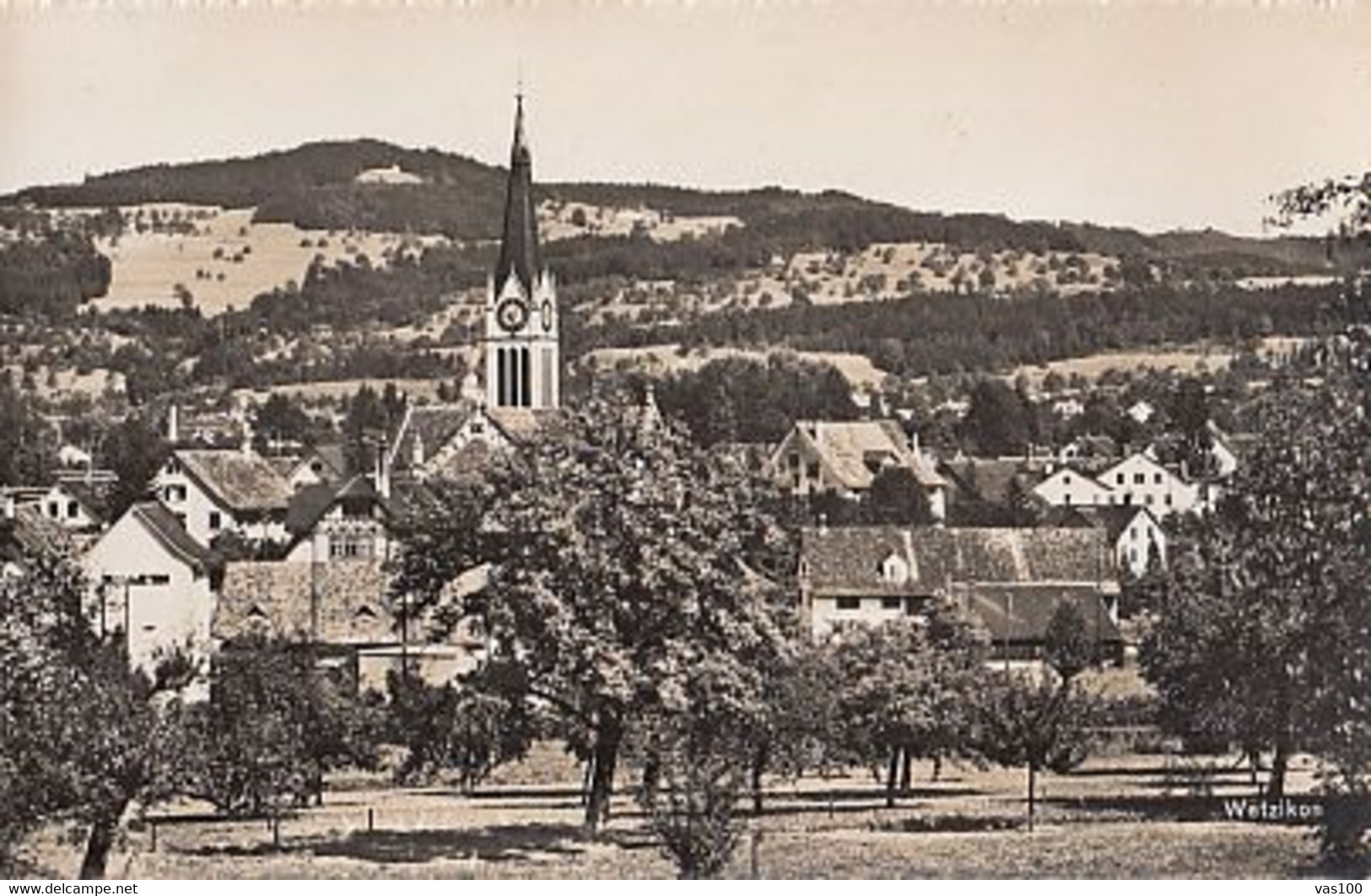 CPA WETZIKON- PARTIAL TOWN PANORAMA - Wetzikon