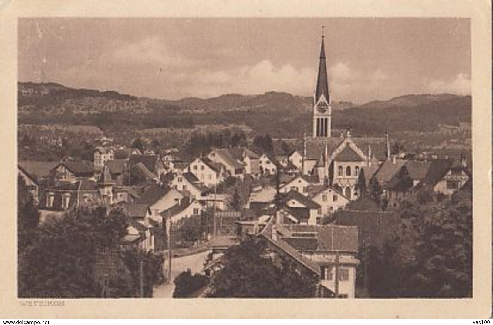 CPA WETZIKON- PARTIAL TOWN PANORAMA - Wetzikon