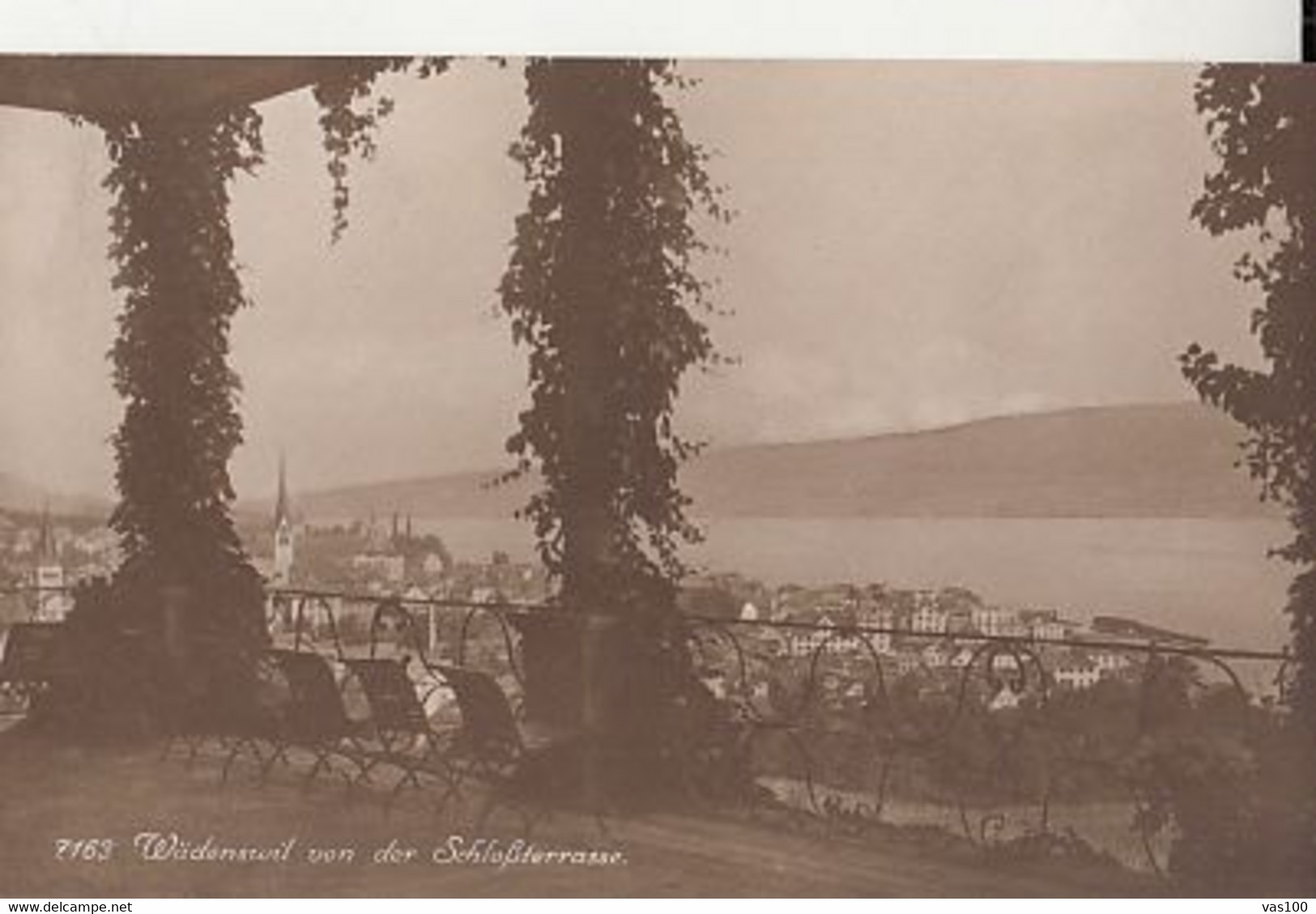 CPA WADENSWIL- TOWN PANORAMA, LAKE - Wädenswil