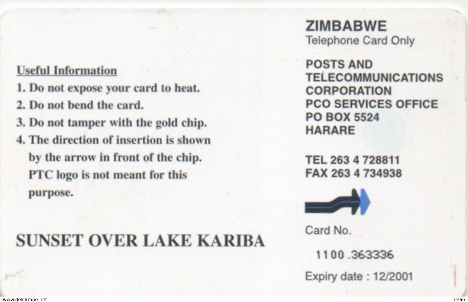 SCHEDA TELEFONICA - PHONE CARD - ZIMBABWE - Simbabwe