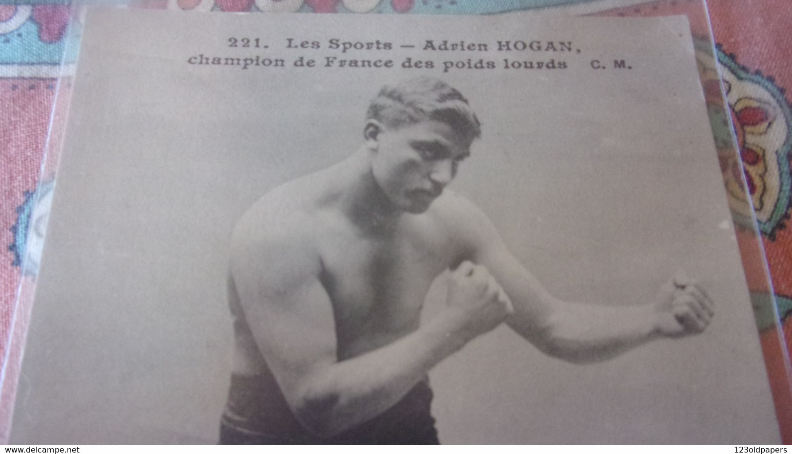 ♥️ BOXING BOXE BOXER ADRIEN HOGAN CHAMPION DE FRANCE DES POIDS LOURDS    ♥️ - Boxe