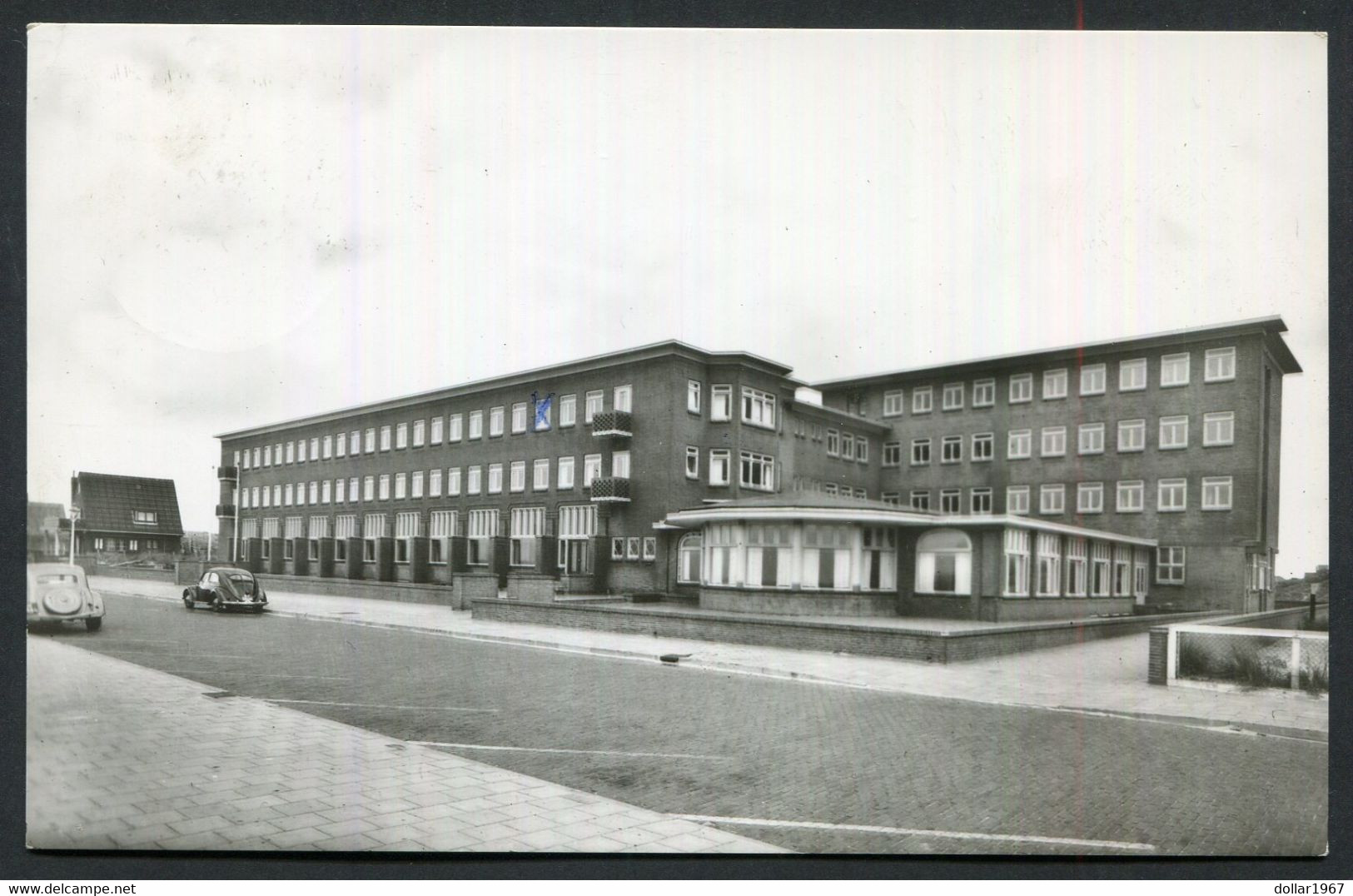 Gesloop Boulevard-hotel  "Troelstra Oord " Egmond Aan Zee  - Used 9-6-1958  - 2 Scans For Condition.(Originalscan !!) - Egmond Aan Zee