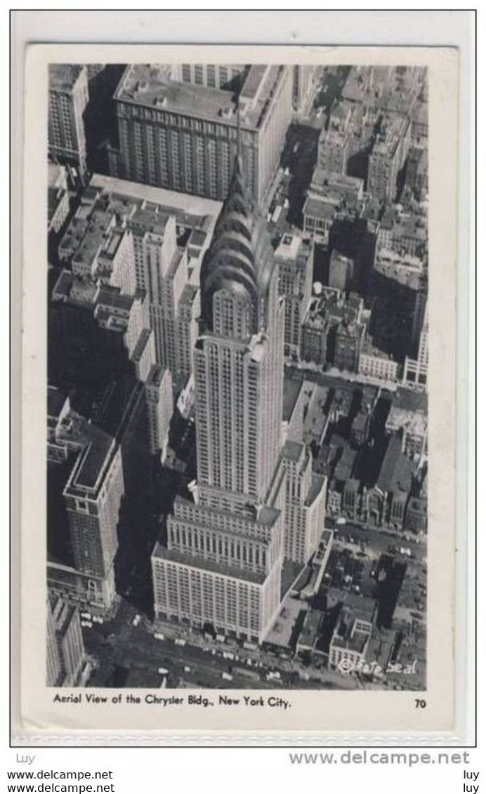 NEW YORK CITY - Aerial View Of The Chrysler Building, Skyscraper, Foto PC,  1950 - Chrysler Building