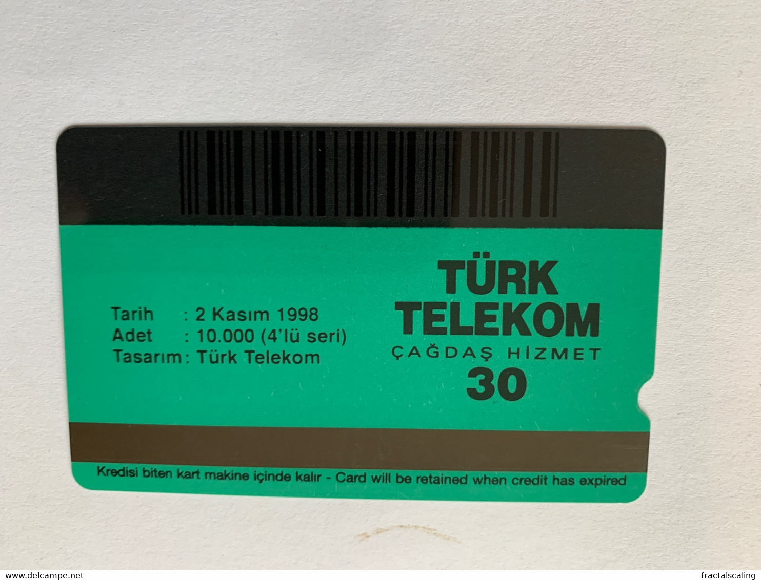 Turkey - Rare Alcatel Phonecard- Only 10000 - Turkey