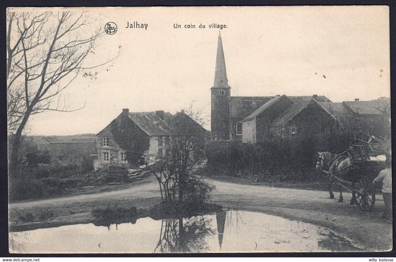 +++ CPA - JALHAY - Un Coin Du Village - Attelage Cheval  // - Jalhay